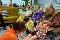 족욕하시는 어르신들 (화요일, 토요일)
